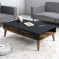 Кофейный столик Asir, 105x60x34,6 см, коричневый/серый цена и информация | Журнальные столики | 220.lv