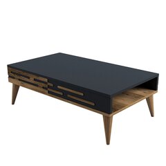 Кофейный столик Asir, 105x60x34,6 см, коричневый/серый цена и информация | Журнальные столики | 220.lv