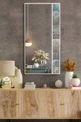 Декоративное зеркало Asir, 50x102 см, белый/бежевый цена и информация | Зеркальца | 220.lv