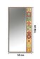 Dekoratīvs spogulis Asir, 50x102 cm, brūns/oranžs цена и информация | Spoguļi | 220.lv
