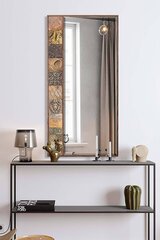 Декоративное зеркало Asir, 50x102 см, коричневый/оранжевый цена и информация | Зеркала | 220.lv