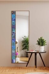 Dekoratīvs spogulis Asir, 50x152 cm, brūns/zils cena un informācija | Spoguļi | 220.lv