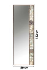Декоративное зеркало Asirр, 50x152 см, коричневый/бежевый цена и информация | Зеркальца | 220.lv