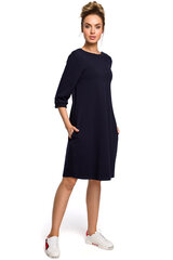 M417 Платье с вырезом на спине - темно-синее цена и информация | Платья | 220.lv