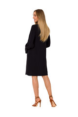M742 Платье со шнуровкой спереди - черное цена и информация | Платья | 220.lv