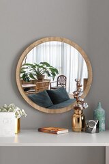 Декоративное зеркало Asir, 45х45 см, коричневый цена и информация | Зеркала | 220.lv