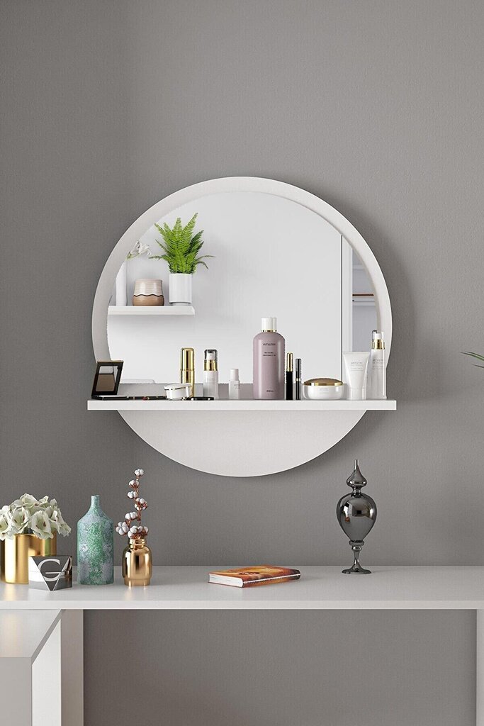Dekoratīvs spogulis, Asir, balts cena un informācija | Spoguļi | 220.lv