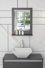 Декоративное зеркало Asir, 45х60 см, серый цена и информация | Зеркала | 220.lv