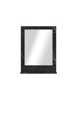 Декоративное зеркало Asir, 45х60 см, черный цена и информация | Зеркала | 220.lv