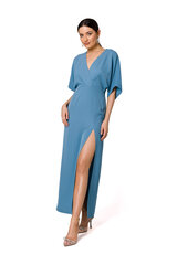 K163 Макси-платье - холодный синий цена и информация | Платья | 220.lv