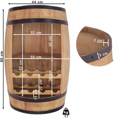 Koka mucas bārs ar vīna plauktiem 80x50cm kumodes mājas bārs alkohola pudelēm cena un informācija | Virtuves piederumi | 220.lv