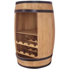 Koka mucas bārs ar vīna plauktiem 80x50cm kumodes mājas bārs alkohola pudelēm цена и информация | Кухонные принадлежности | 220.lv