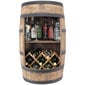 Koka mucas bārs ar saliekamu atpūtas krēslu vīna pudelēm, venge, 80x50cm lauku mājas bārs cena un informācija | Virtuves piederumi | 220.lv