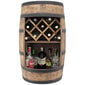 Koka mucas bārs ar saliekamu atpūtas krēslu vīna pudelēm, venge, 80x50cm lauku mājas bārs cena un informācija | Virtuves piederumi | 220.lv