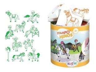 Zīmogu komplekts Aladdin Stampo Minas Horses, 10 gab. цена и информация | Принадлежности для рисования, лепки | 220.lv