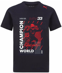 T-krekls vīriešiem Red Bull Racing Max Verstappen Championship 69159-5, melns cena un informācija | Vīriešu T-krekli | 220.lv