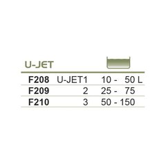 U-JET 1 Happet губчатый фильтр для акв. 10-50l цена и информация | Аквариумы и оборудование | 220.lv