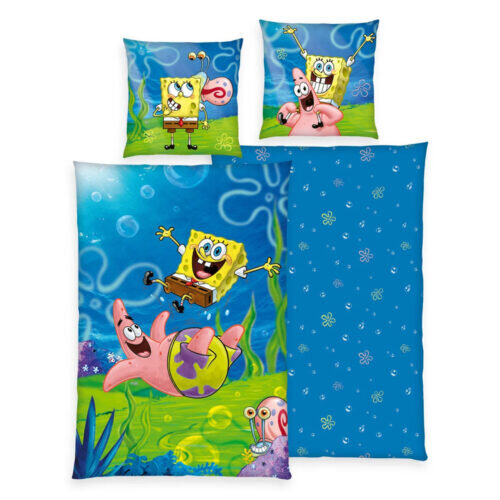 Herding Sponge Bob Gultas komplekts bērniem cena un informācija | Bērnu gultas veļa | 220.lv