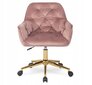 Grozāmais biroja krēsls Milan, rozā cena un informācija | Biroja krēsli | 220.lv