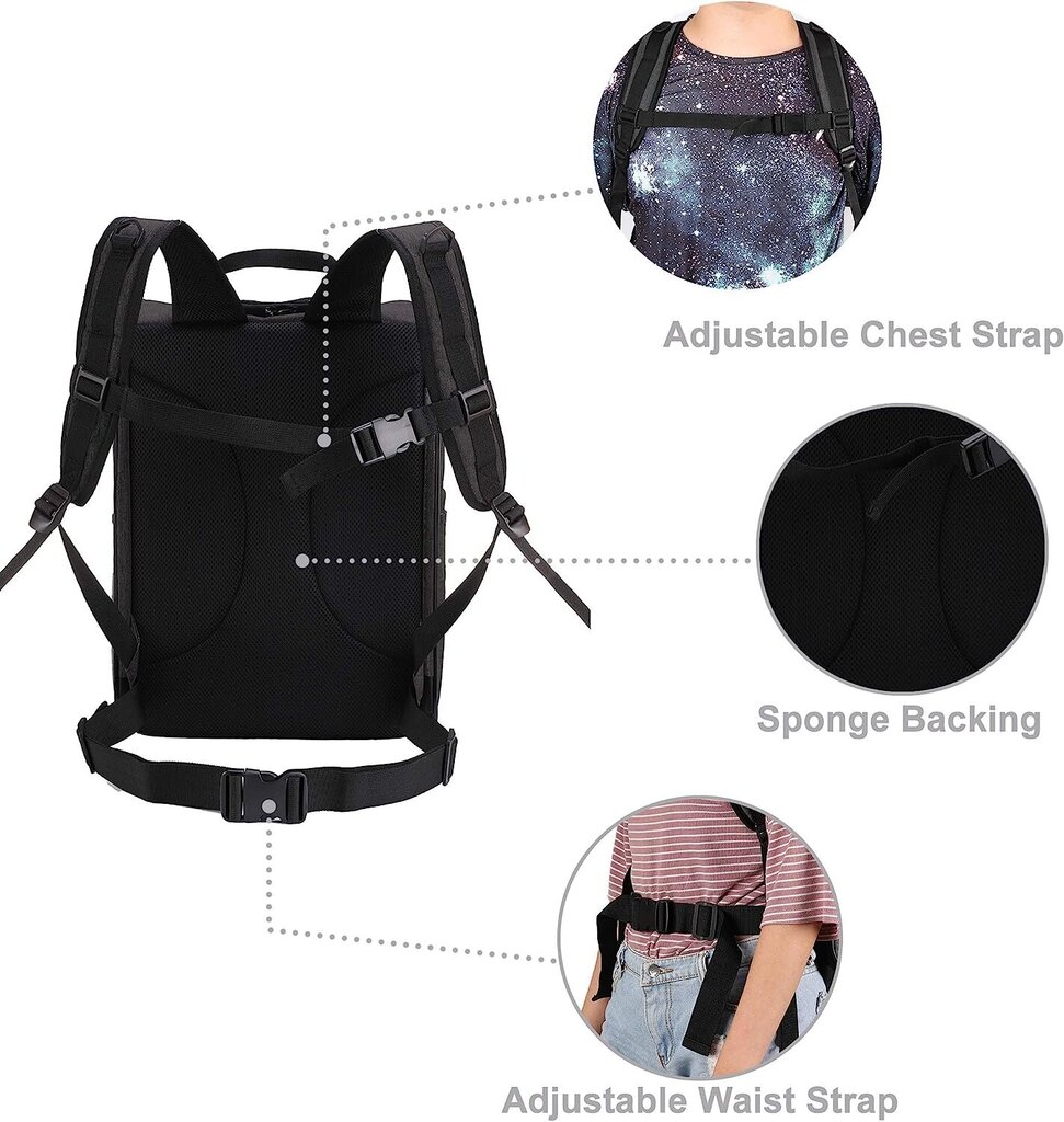 Apollo Walker Pet Carrier mugursoma 32x29x43 cm cena un informācija | Transportēšanas būri, somas | 220.lv