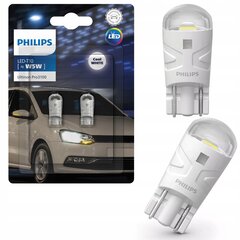 Auto spuldzes Philips Ultinon Pro3100 W5W T10 6000K LED цена и информация | Автомобильные лампочки | 220.lv