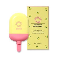 Несмываемая ночная маска Patch Holic Yuja Brightening Sleeping Mask с осветляющим эффектом, 70 мл цена и информация | Маски для лица, патчи для глаз | 220.lv