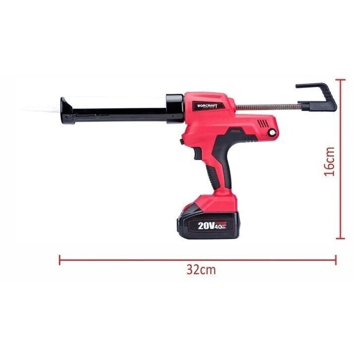 Akumulatoru pistole hermētiķiem Worcraft 20V LI-ION cena un informācija | Rokas instrumenti | 220.lv