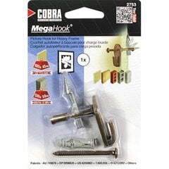 Cobra MegaHook Antique Single Pack, самосверлящий настенный крючок цена и информация | Крепежные изделия | 220.lv