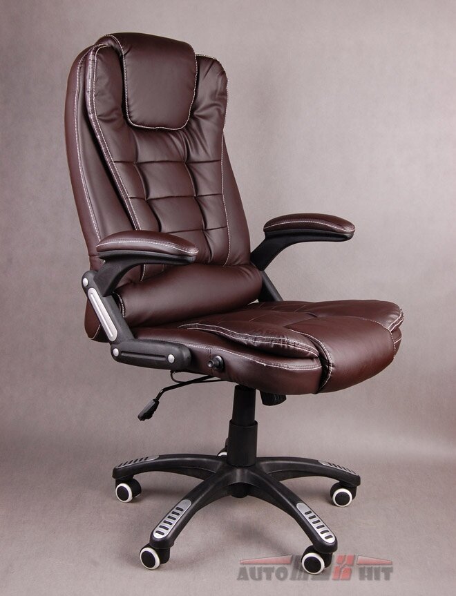 Regulējams biroja krēsls Giosedio ar kāju balstu, brūns cena un informācija | Biroja krēsli | 220.lv