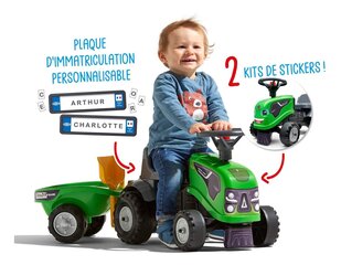 FALK Baby  Deutz-Fahr  Ride-On Tractor With Trailer цена и информация | Игрушки для малышей | 220.lv