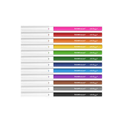 Marķieru pildspalvas ErichKrause, 12 krāsas cena un informācija | Modelēšanas un zīmēšanas piederumi | 220.lv