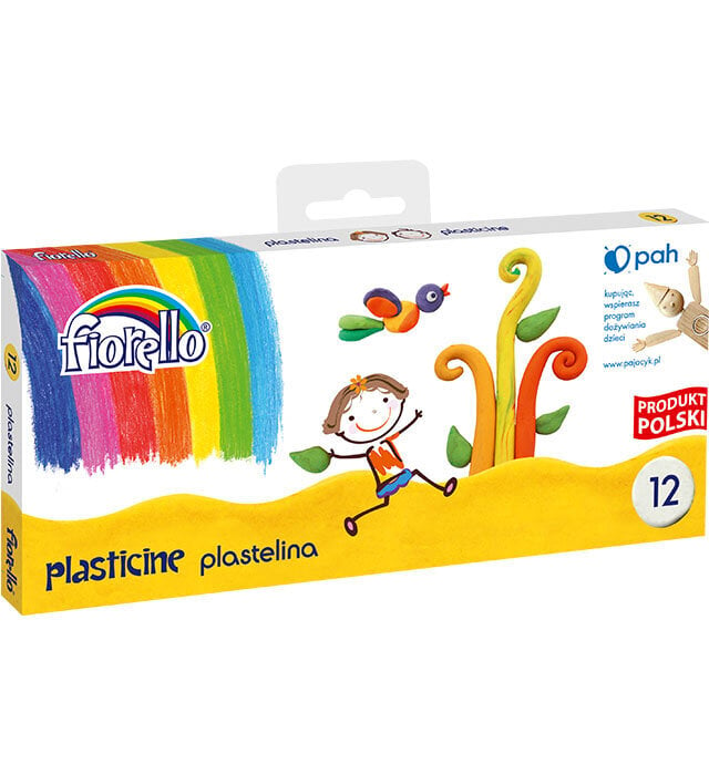 Plastilīns Fiorello, 12 krāsas цена и информация | Modelēšanas un zīmēšanas piederumi | 220.lv