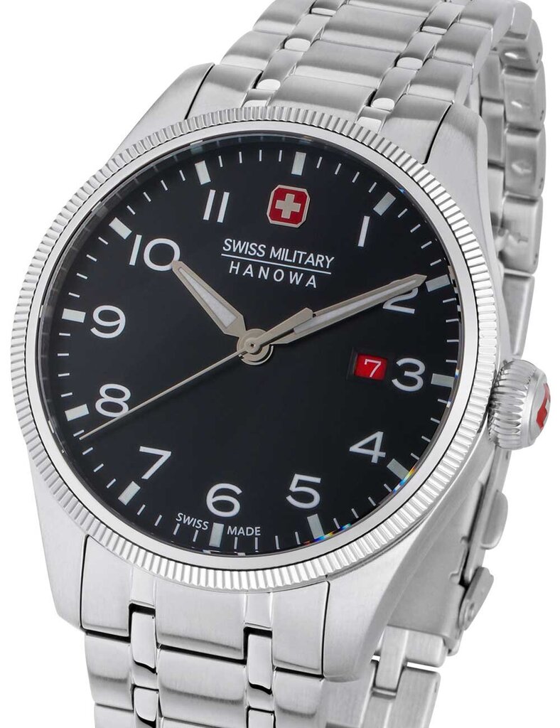 Pulkstenis vīriešiem Swiss Military Hanowa SMWGH0000801 cena un informācija | Vīriešu pulksteņi | 220.lv