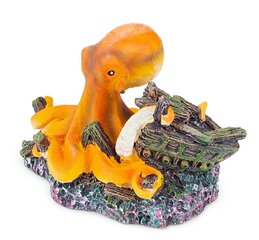 Happet akvārija rotājums R060 astoņkājis 9 cm cena un informācija | Akvārija augi, dekori | 220.lv