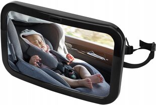Bērnu uzraudzības spogulis automašīnai, black, 30x18,7 cm cena un informācija | Autokrēsliņu aksesuāri | 220.lv