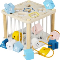Деревянный сенсорный кубик для детей цена и информация | Развивающие игрушки | 220.lv