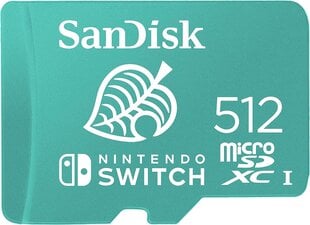 Карта памяти SanDisk microSDXC 512GB UHS-I Card for Nintendo Switch цена и информация | Аксессуары для компьютерных игр | 220.lv