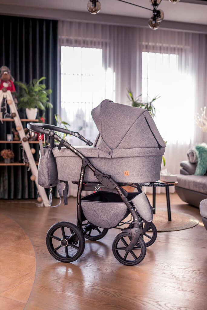 Universālie rati Boston Travel System 3in1, grey cena un informācija | Bērnu rati | 220.lv