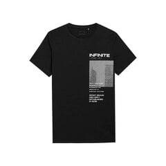 Мужская футболка 4F, цвет: черный, размер XL 4FSS23TTSHM306_GLEBOKA_CZERN_XL цена и информация | Мужские футболки | 220.lv