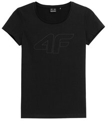 T-krekls sievietēm 4F 4FSS23TTSHF583, melns cena un informācija | T-krekli sievietēm | 220.lv