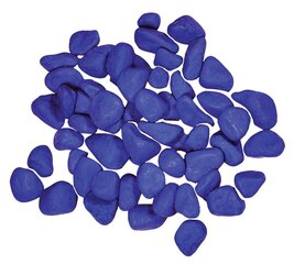 Akvārija smiltis zils 1,5cm 0,5kg Happet cena un informācija | Akvārija augi, dekori | 220.lv
