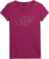 Женская футболка 4F, розовая цена и информация | Женские футболки | 220.lv