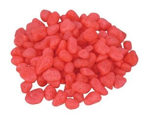 Akvārija smilts fluor. sarkans. 1,5cm 0,5kg Happet cena un informācija | Akvārija augi, dekori | 220.lv