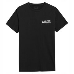 T-krekls vīriešiem 4F 4FSS23TTSHM359, melns cena un informācija | Vīriešu T-krekli | 220.lv