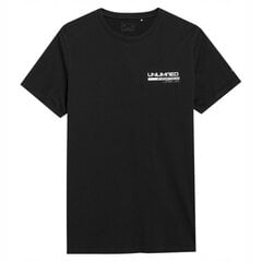 T-krekls vīriešiem 4FSS23TTSHM307, melns cena un informācija | Vīriešu T-krekli | 220.lv