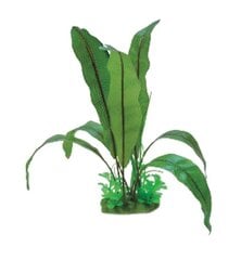 Фольгированное растение Happet 0F01 микс фиолетового и зеленого цена и информация | Аквариумные растения и декорации | 220.lv