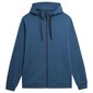Jaunais nosaukums: 4F vīriešu džemperis ar rāvēju, zils (Izmērs S) 4FAW23TSWSM69532S_S cena un informācija | Vīriešu jakas | 220.lv