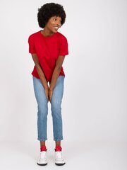 красная повседневная блузка с ажурной отделкой цена и информация | Футболка женская | 220.lv