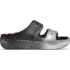 Čības sievietēm Crocs™ Classic Cozzzy Glitter Sandal, pelēkas цена и информация | Шлепанцы, тапочки для женщин | 220.lv