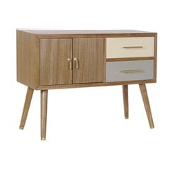 TV mēbeles DKD Home Decor Pelēks Krēmkrāsa Metāls Paulovnijas koks 90 x 34 x 66.5 cm cena un informācija | TV galdiņi | 220.lv